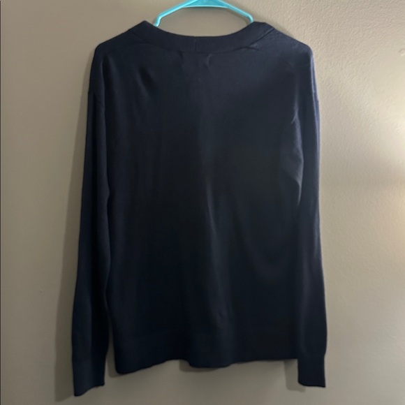 Banana Republic Navy Blue Cardigan NWT Minimalist Quiet Luxury Preppy Sweater - Picture 7 of 7